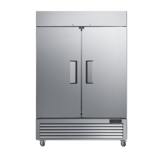 Two door commercial refrigerators, cooler
