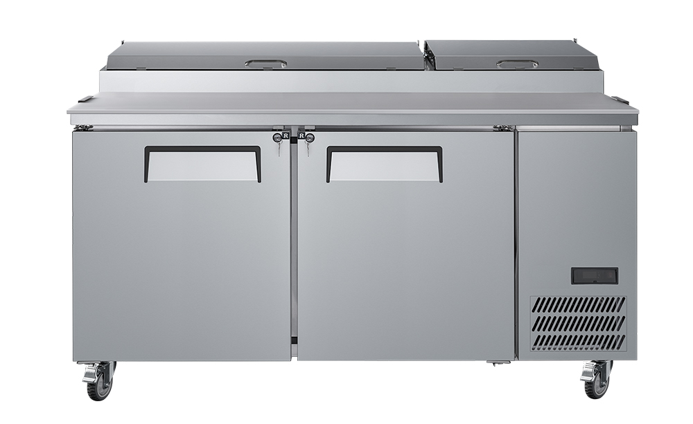 The commercial refrigerated pizza prep table is a core piece of equipment in pizza shops, Western restaurants and other catering places.