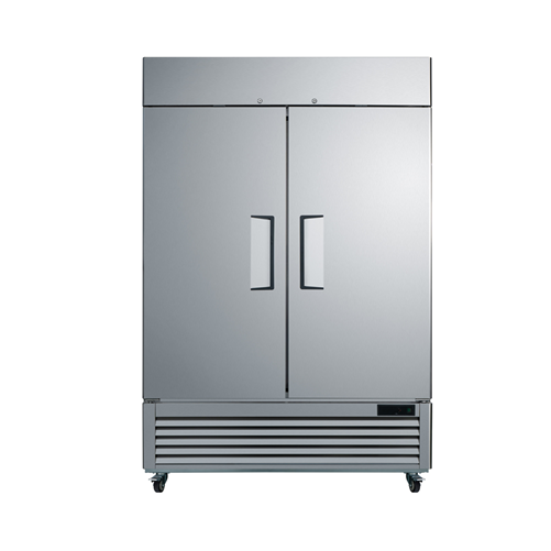2 door reach in commercial refrigerator with lock 