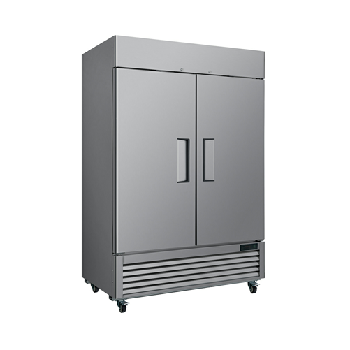 2 door reach in commercial refrigerator with lock 